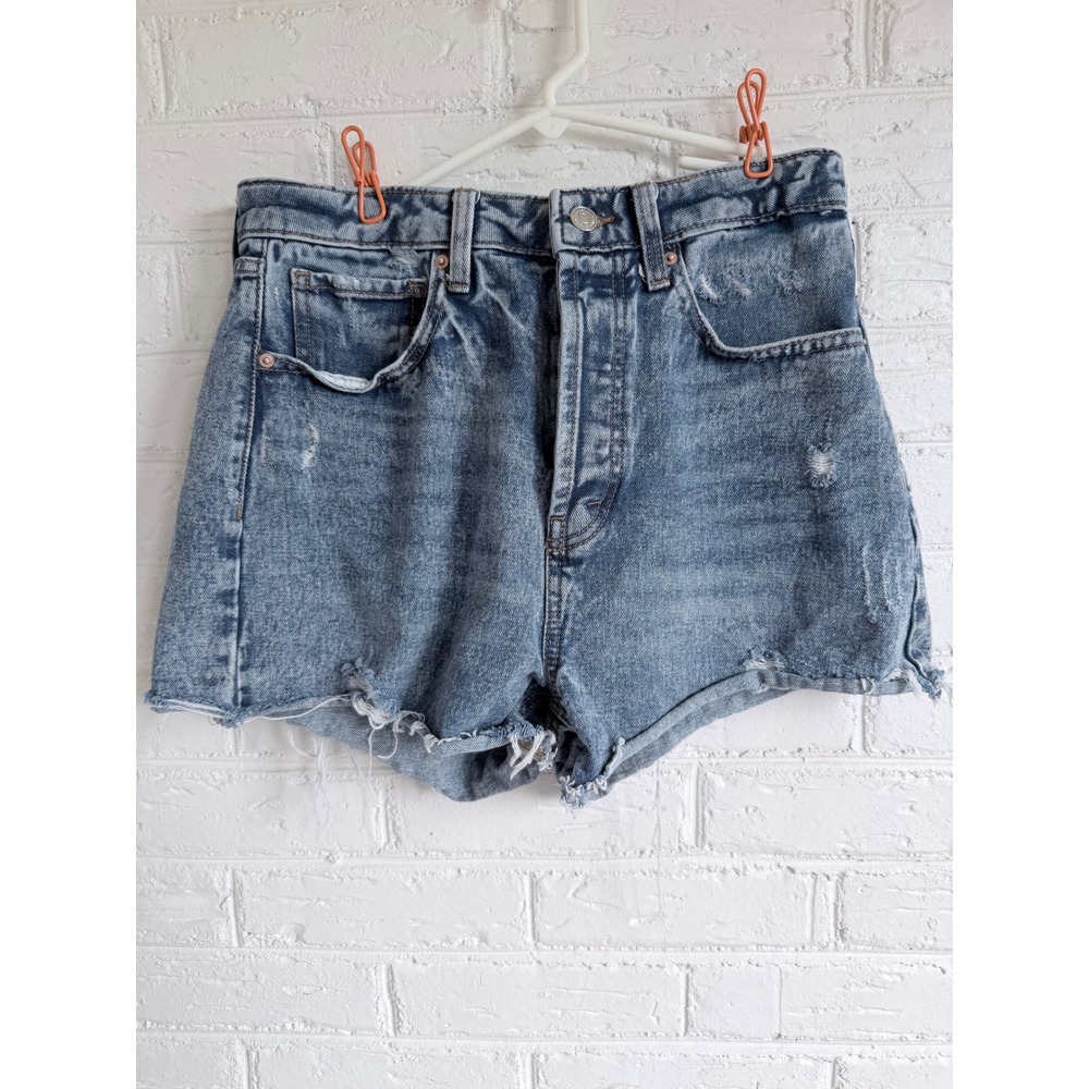 Wild Fable Women Denim High Rise Cutoff Shorts Distressed Blue‎ Size 6